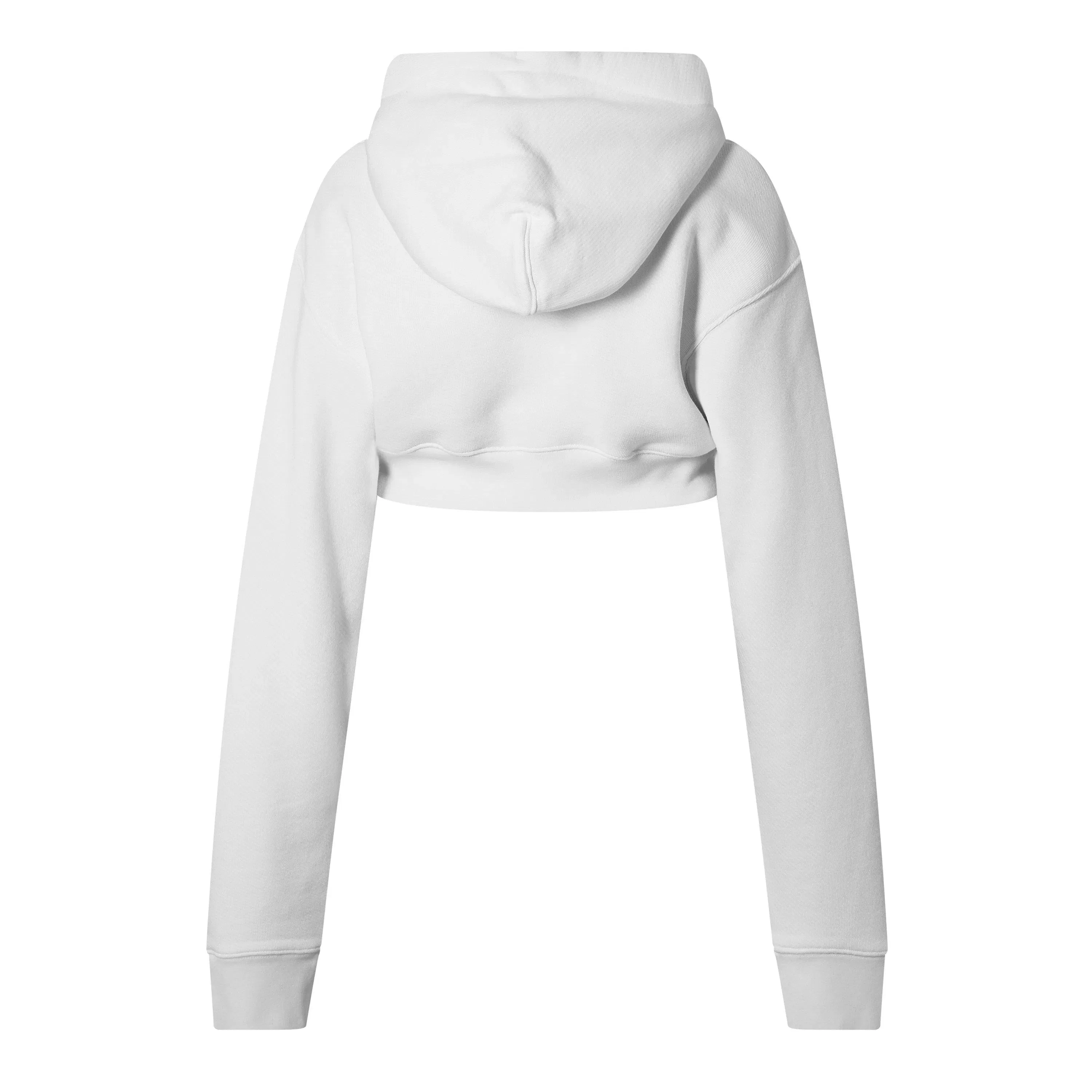 Blng Bbl Logo Cotton Long Sleeve Cropped Hoodie