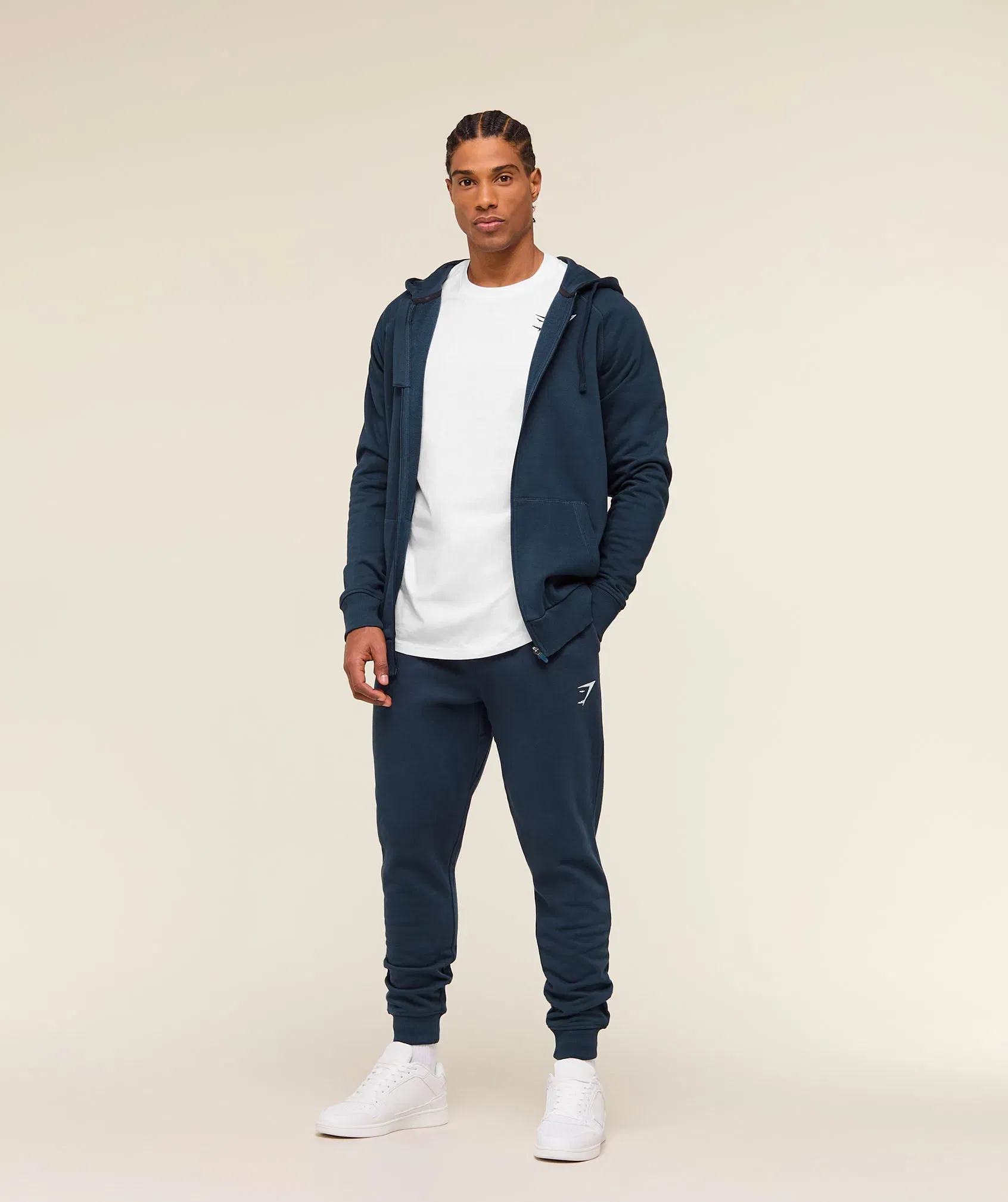 Gymshark Crest Joggers - Navy