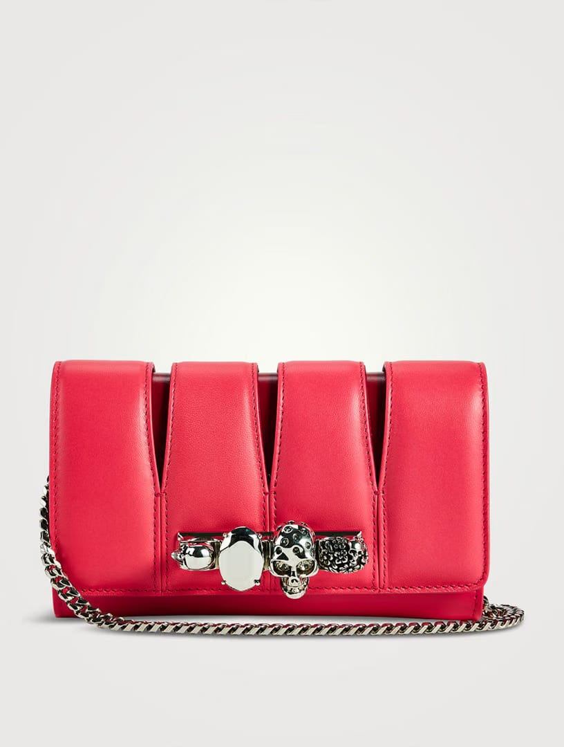 The Slash Four-Ring Leather Clutch