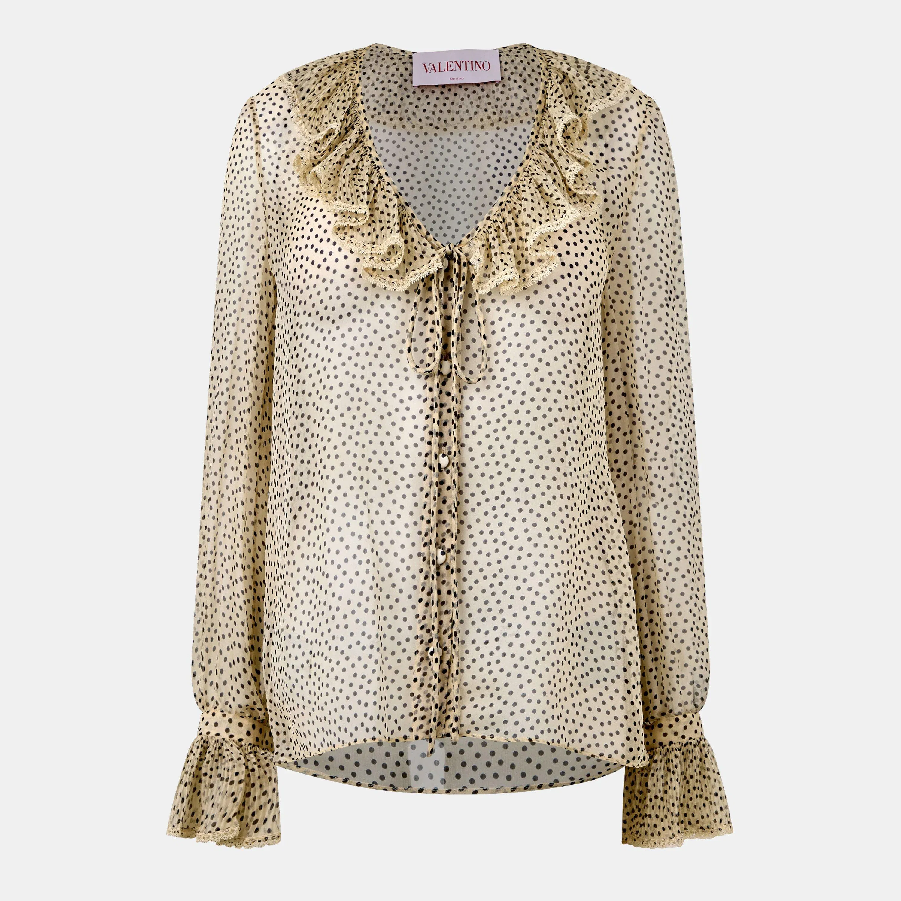 Val Long Sleeve Chiffon Blouse