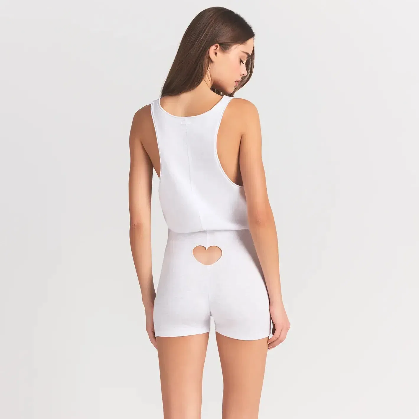 WORN IN JERSEY HEART ONESIE | SNOW