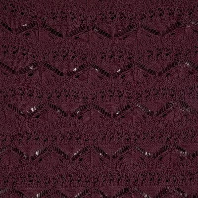 Purple Crochet Knit Boat Neck Jumper