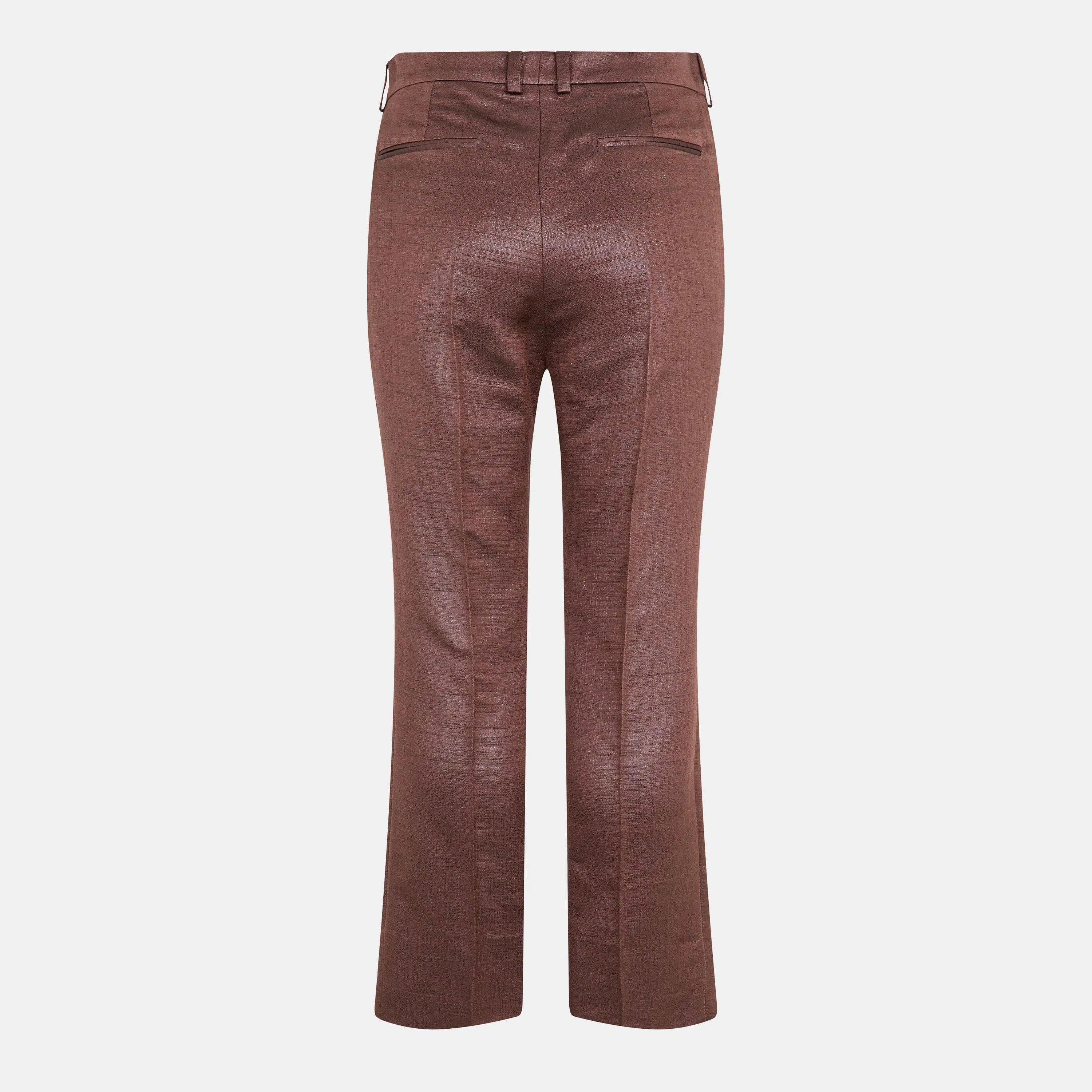 Straight Leg Elasticated Waistband Knitted Trousers