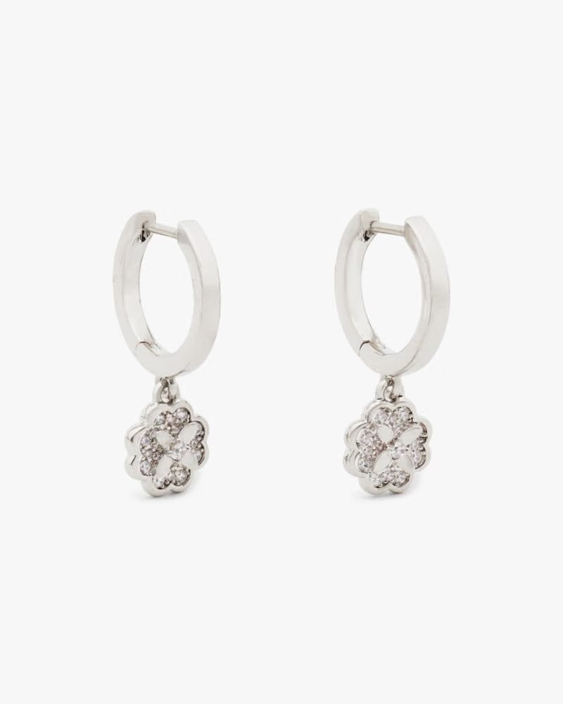 Heritage Bloom Huggie Drop Earrings