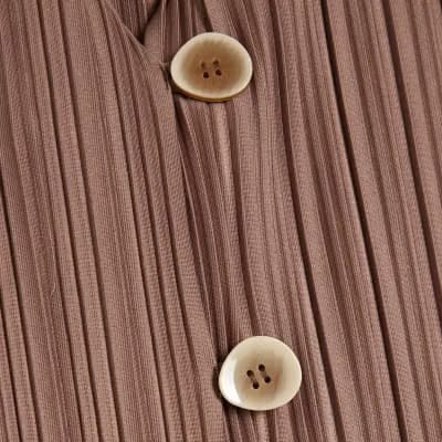 Beige Plisse Waistcoat