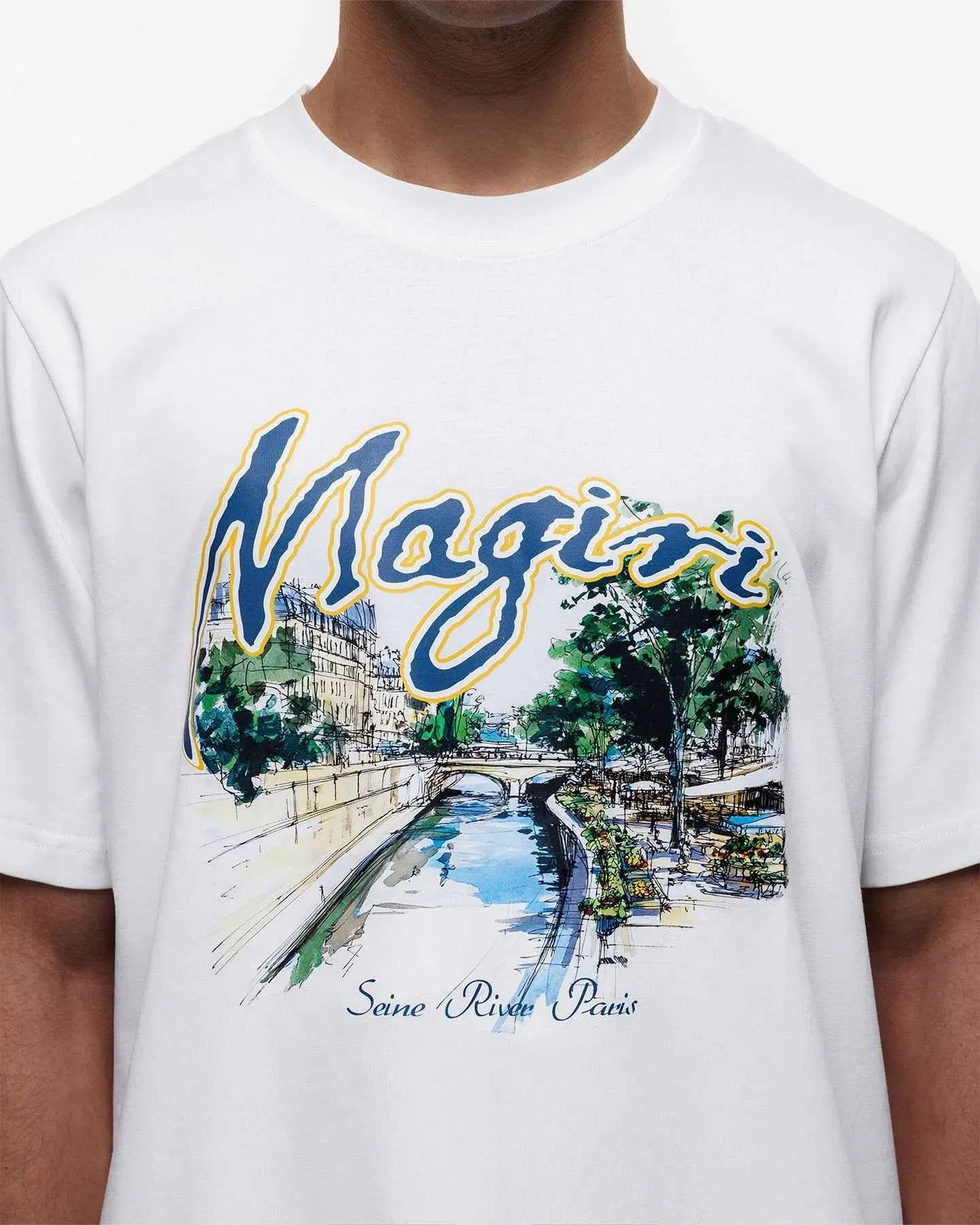 Magiri Seine River Printed T-Shirt in White