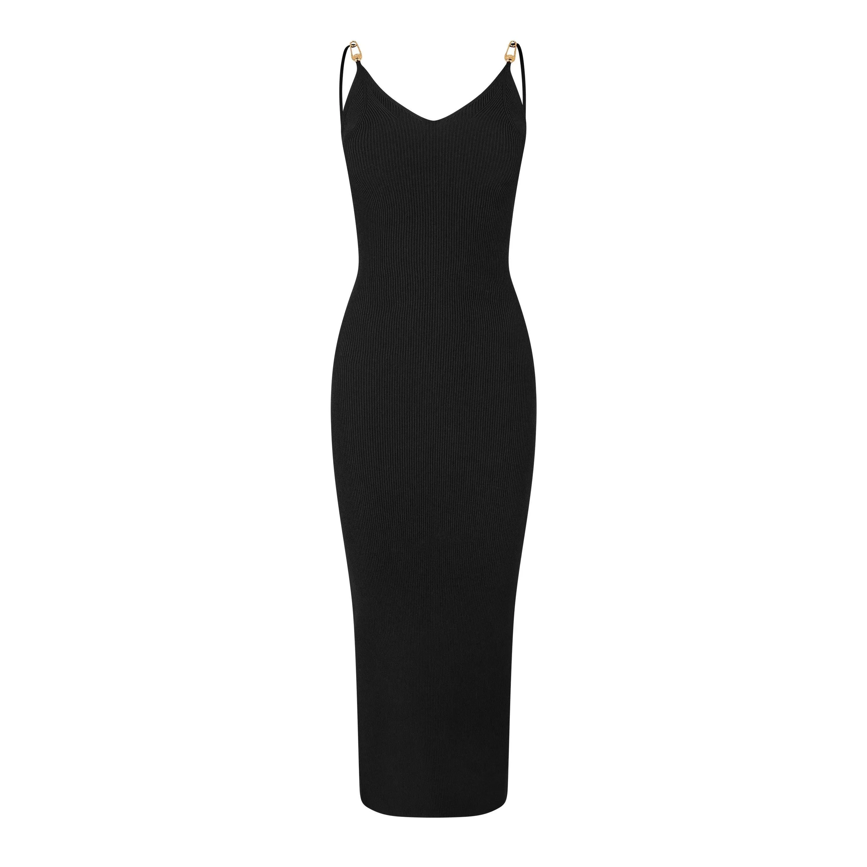 Embellished Stretch-Jersey Midi Dress