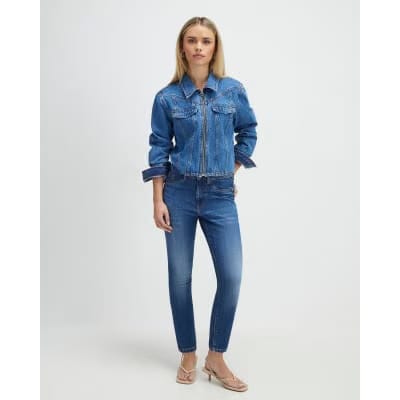 Petite Blue Sculpt Skinny Jeans