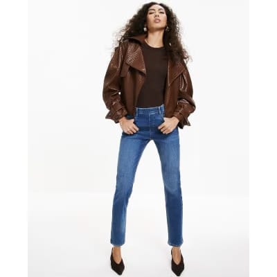 Blue Pull-On Elasticated Sculpt Slim Jeans