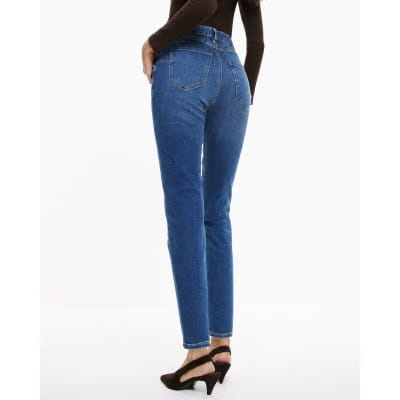 Blue Pull-On Elasticated Sculpt Slim Jeans