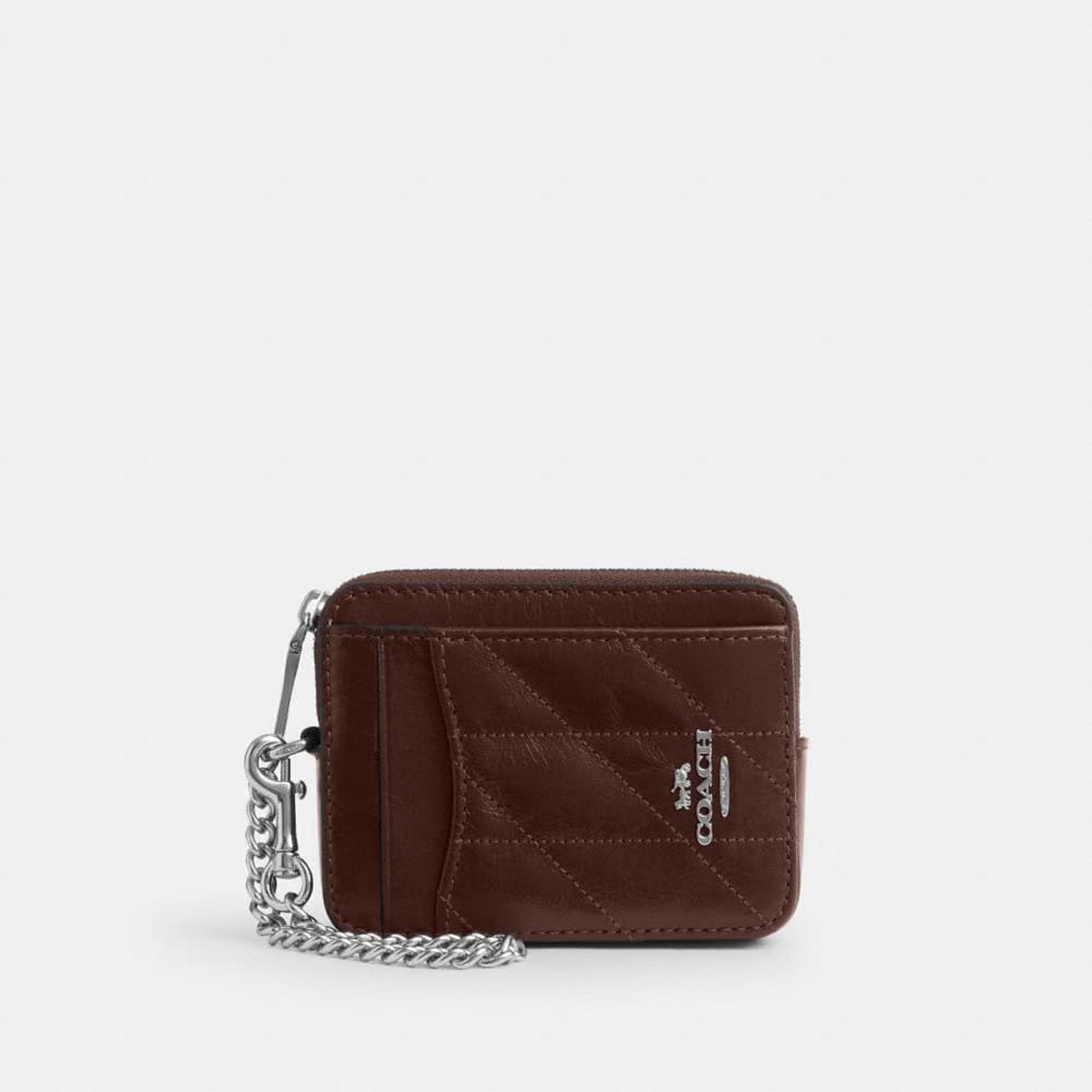Zip Card Case With Quilting