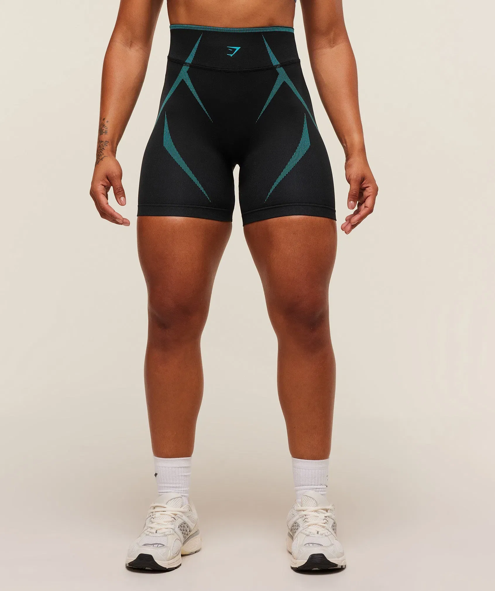 Gymshark Apex Lift Seamless Short - Black/Brand Blue