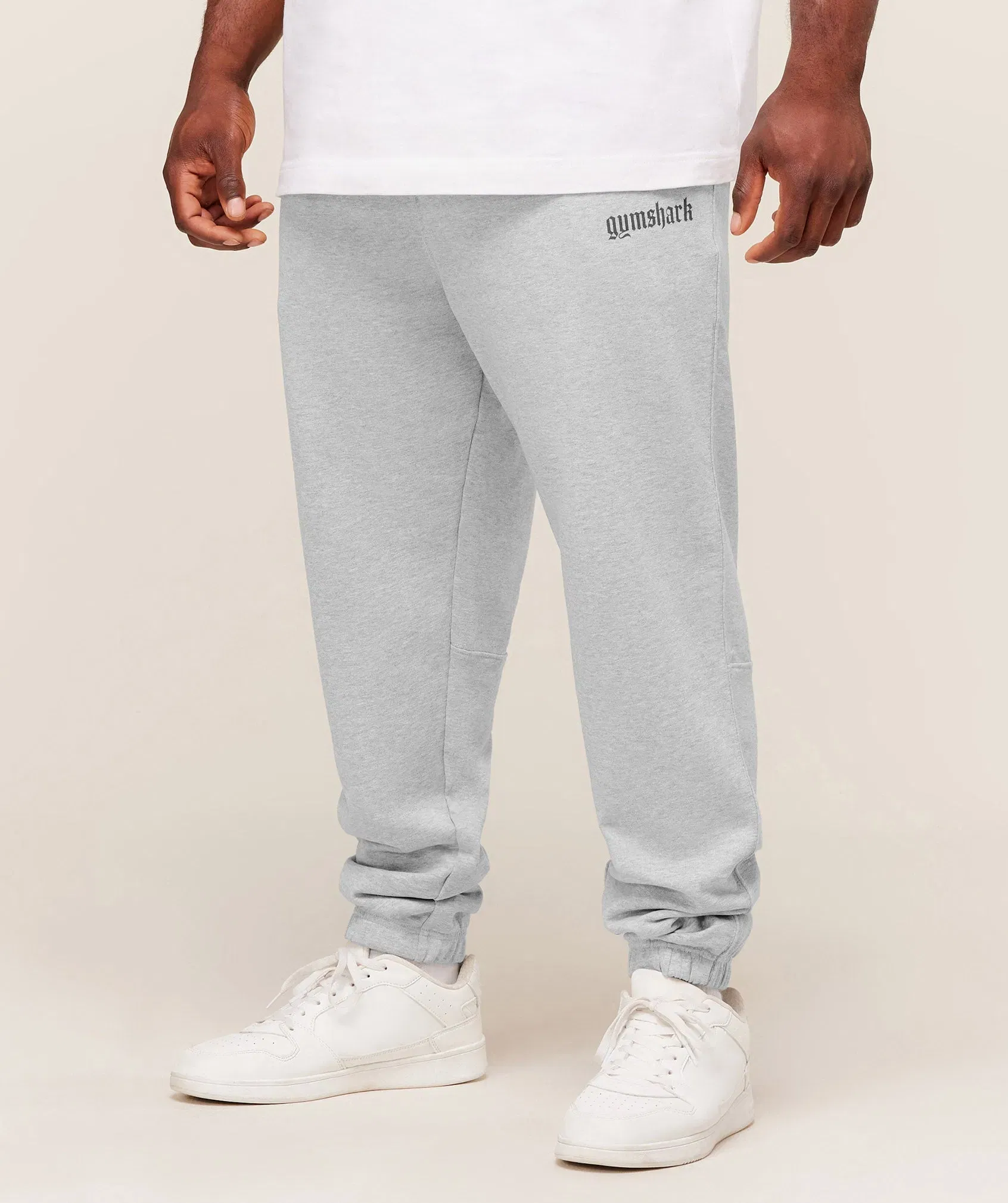 Gymshark Olde English Joggers - Soft Grey Marl