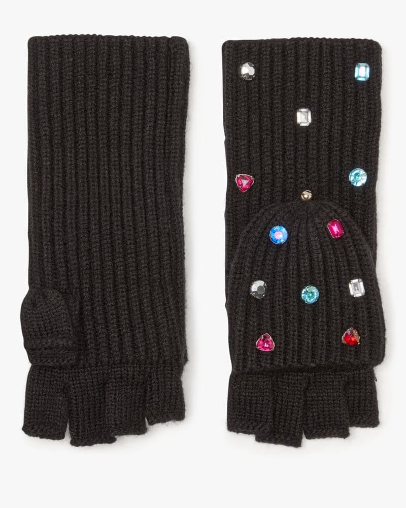 Embellished Pop Top Mitten