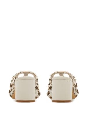 Ferragamo Gancini cut-out block-heel sandals