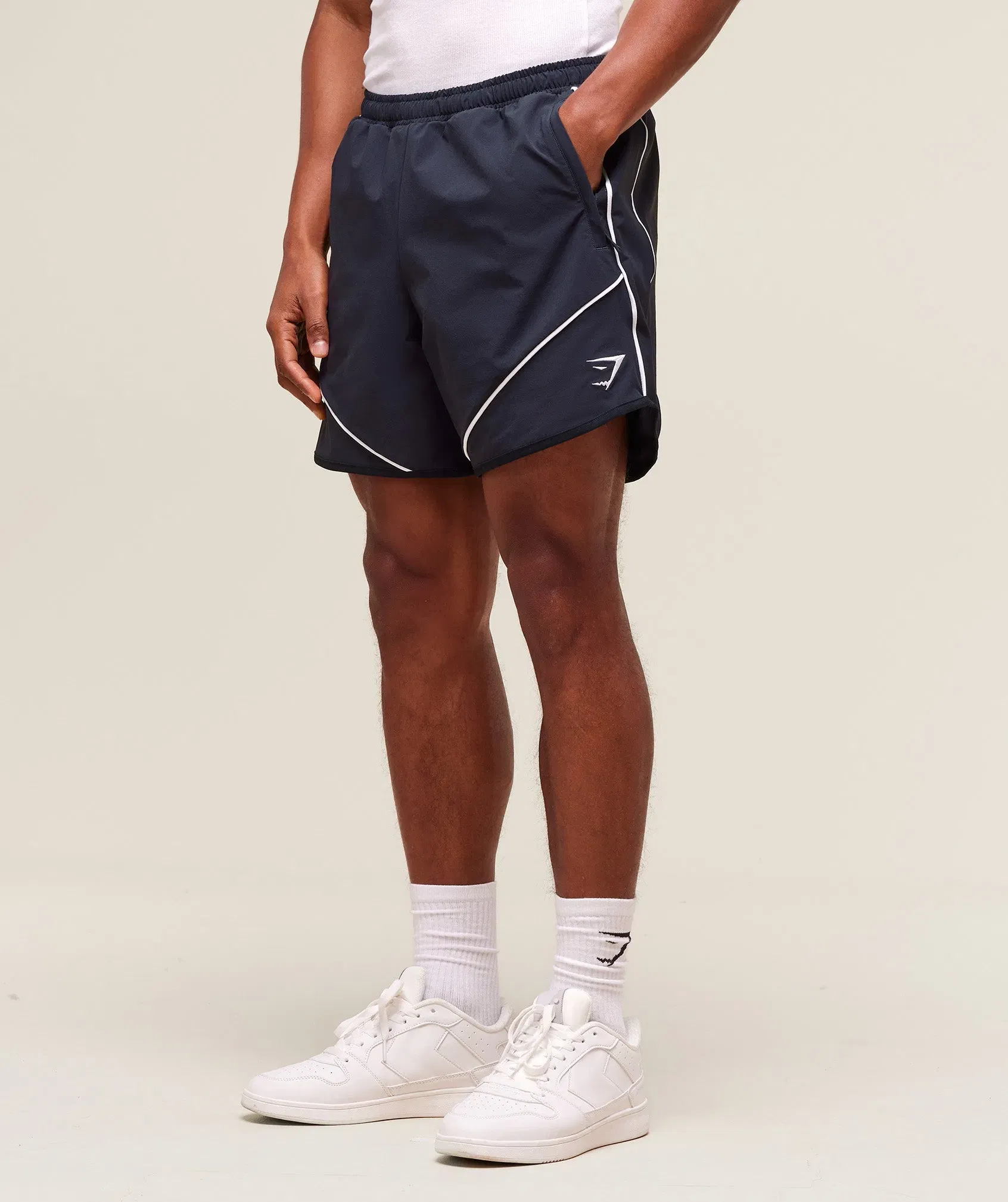 Gymshark Retro Shorts - Heavy Blue