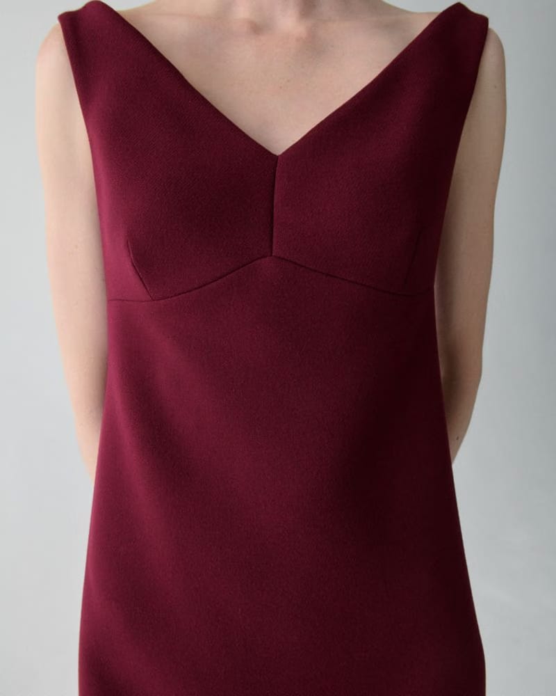 V-neck Mini Dress