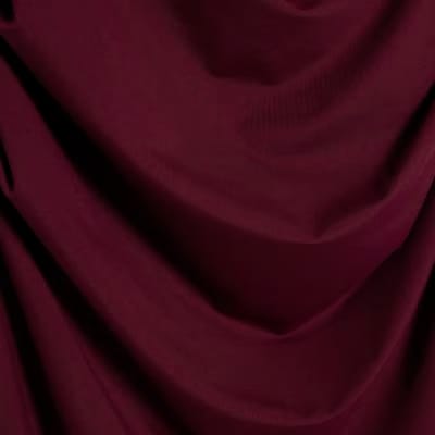 Red Sleeveless Ruched Midi Dress