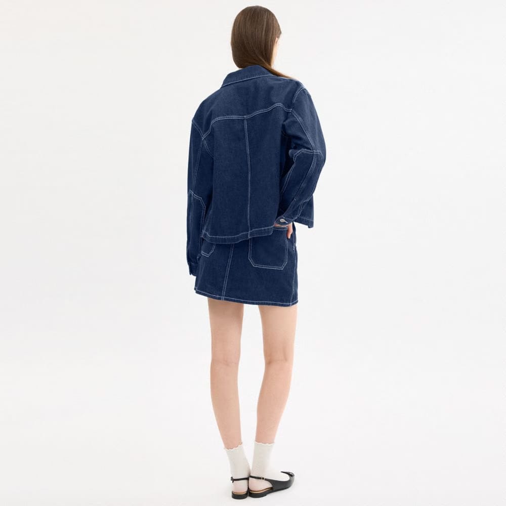Denim Utility Skirt