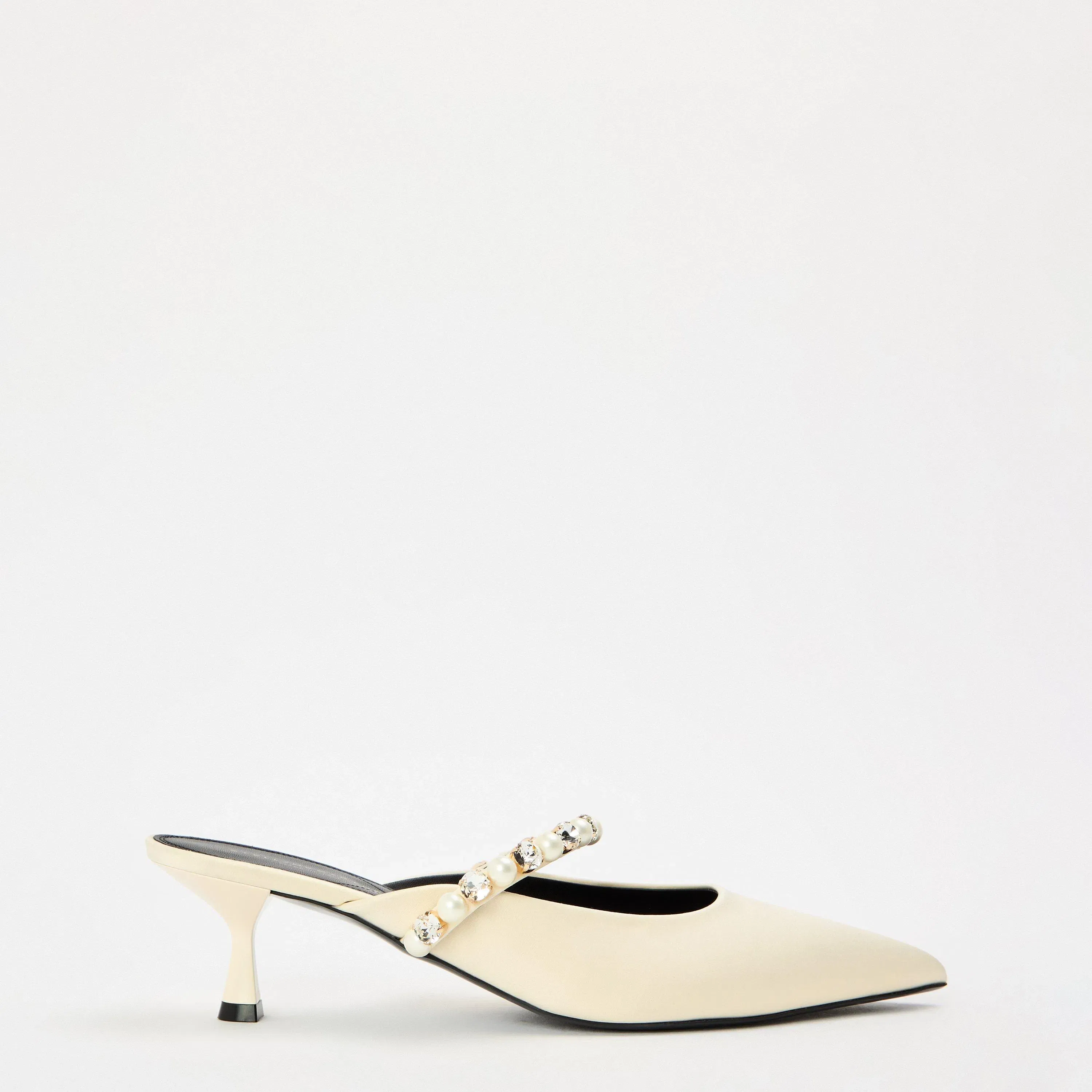 Elsa Stn Heeled Mule