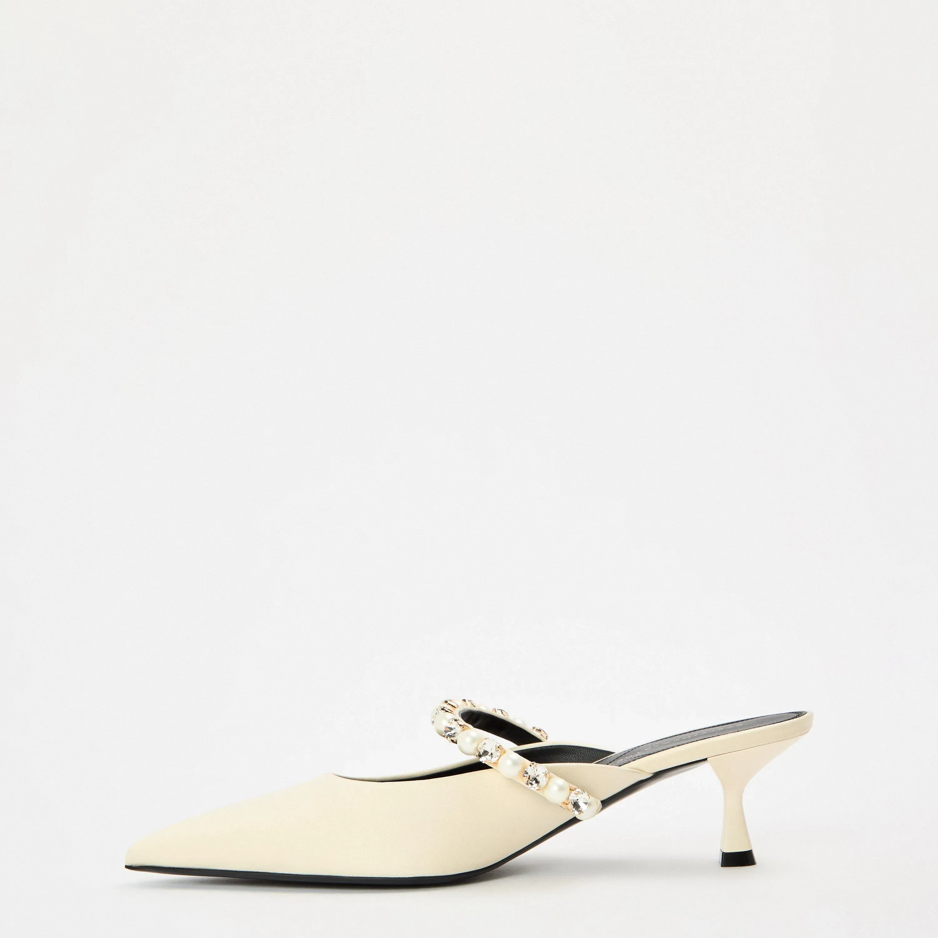 Elsa Stn Heeled Mule