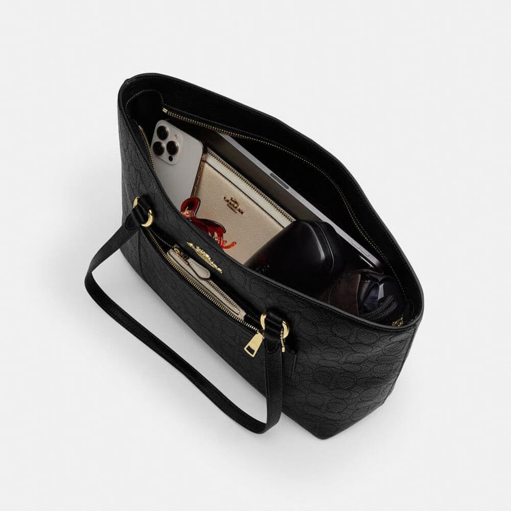 Station Tote Bag In Signature Leather