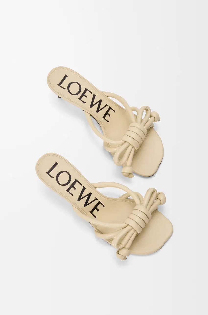 Flamenco Knot sandal in lambskin