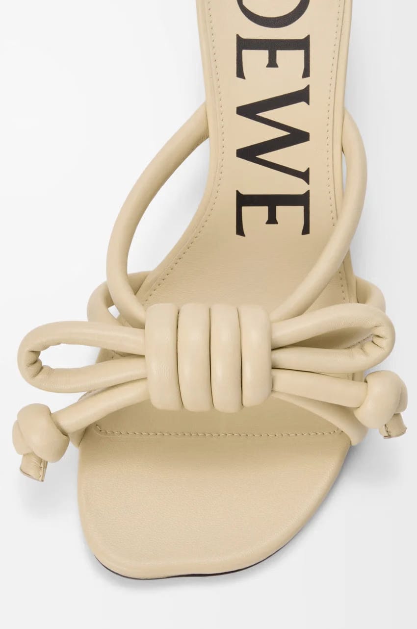 Flamenco Knot sandal in lambskin