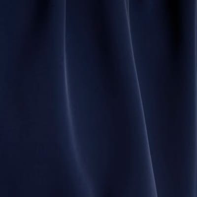 Navy Frill Trim Long Sleeve Top