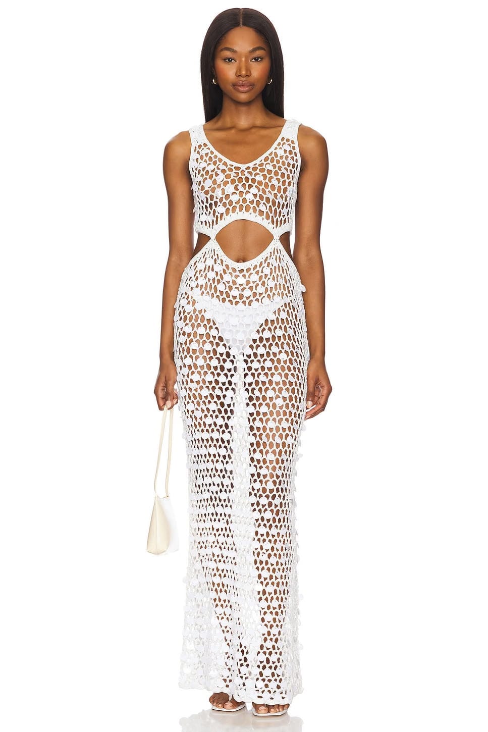 superdown Elena Maxi Dress in White