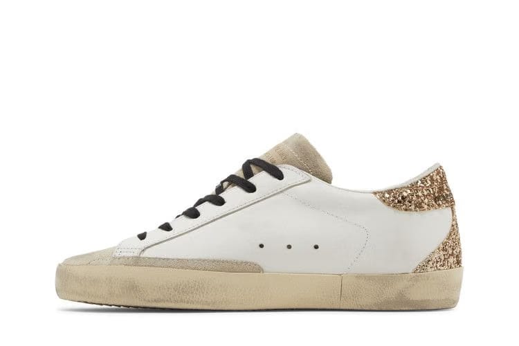 Golden Goose Wmns Superstar 'Optic White Seedpearl Glitter'