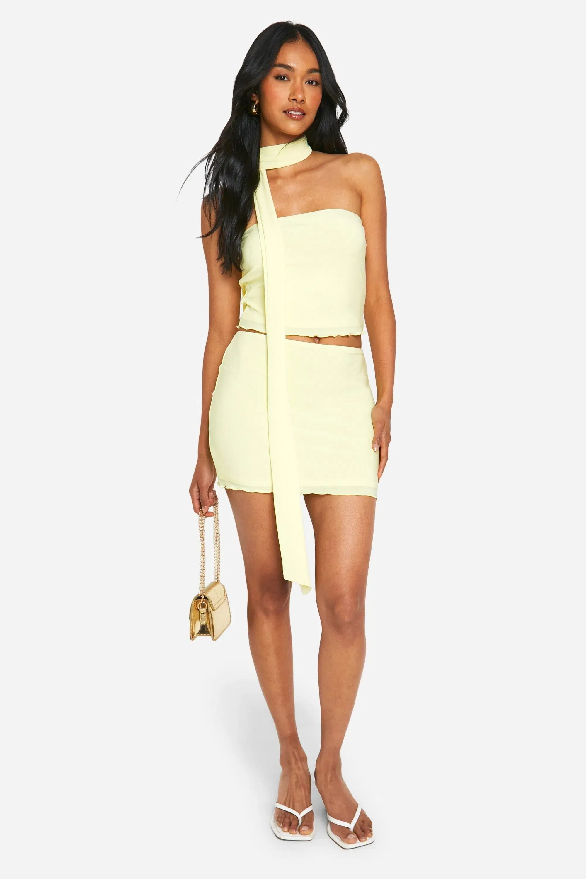 Lettuce Hem Mini Skirt
