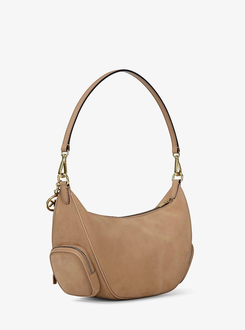 Merritt Medium Suede Convertible Shoulder Bag