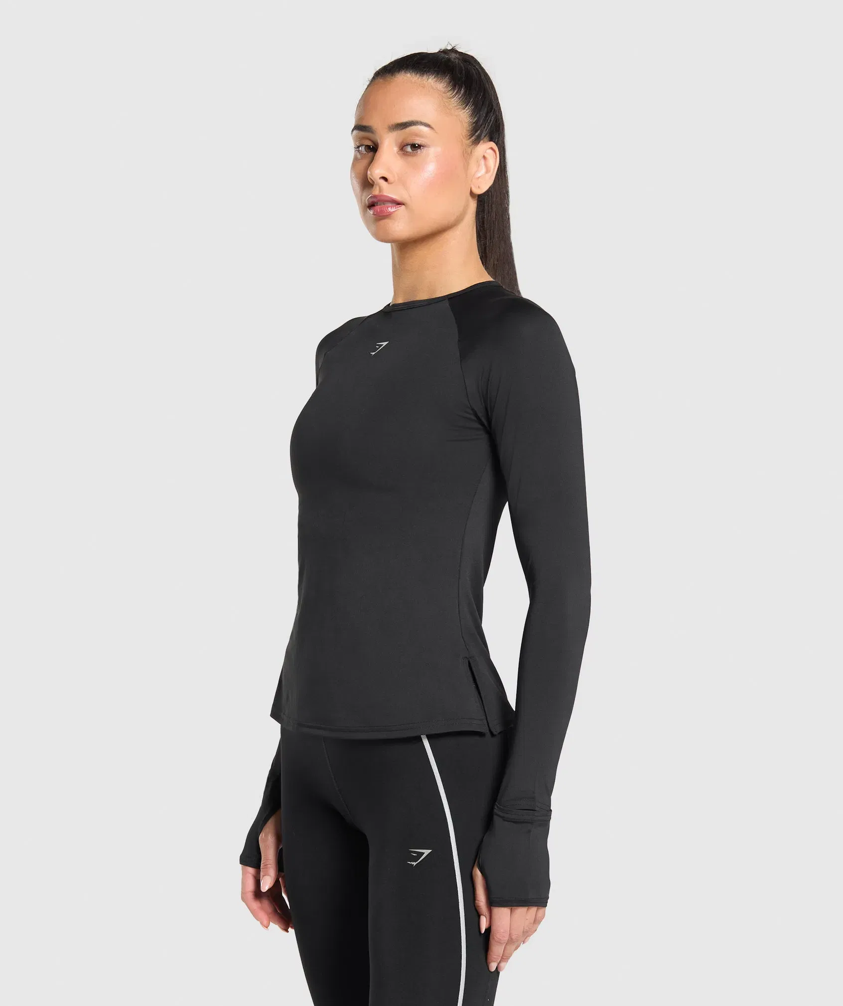 Gymshark Running Long Sleeve Top - Black