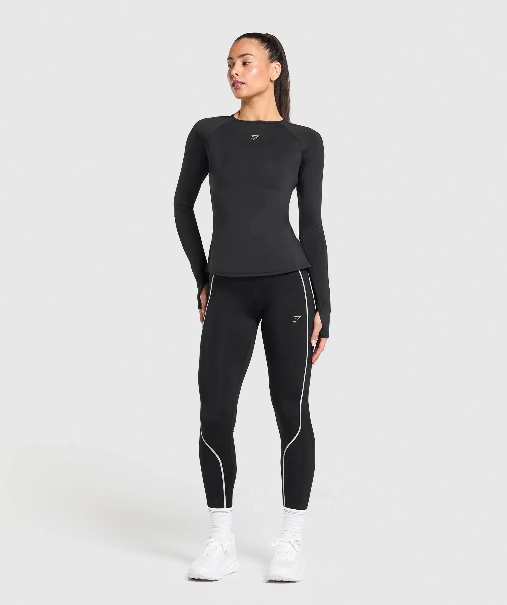 Gymshark Running Long Sleeve Top - Black