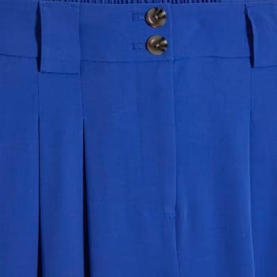 Blue Wide Leg Trousers