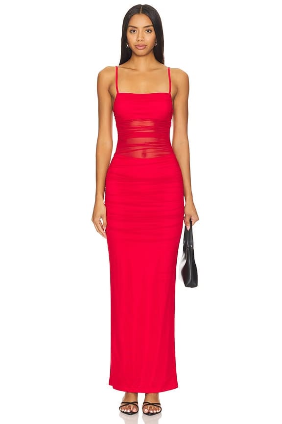superdown Celeste Maxi Dress in Red