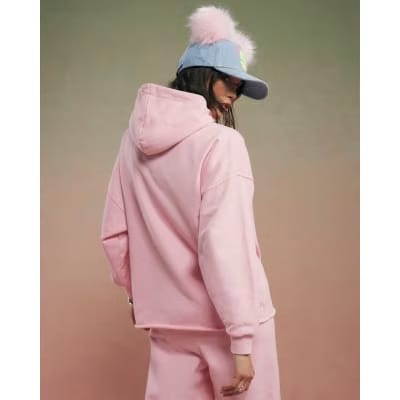 Pink Year Zero Embellished Cord Hoodie