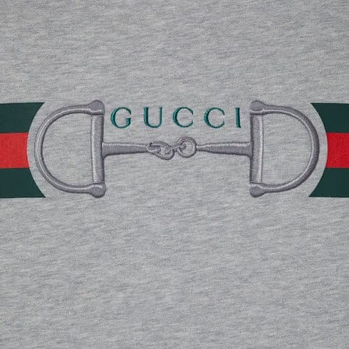 Cotton jersey sweatshirt with print