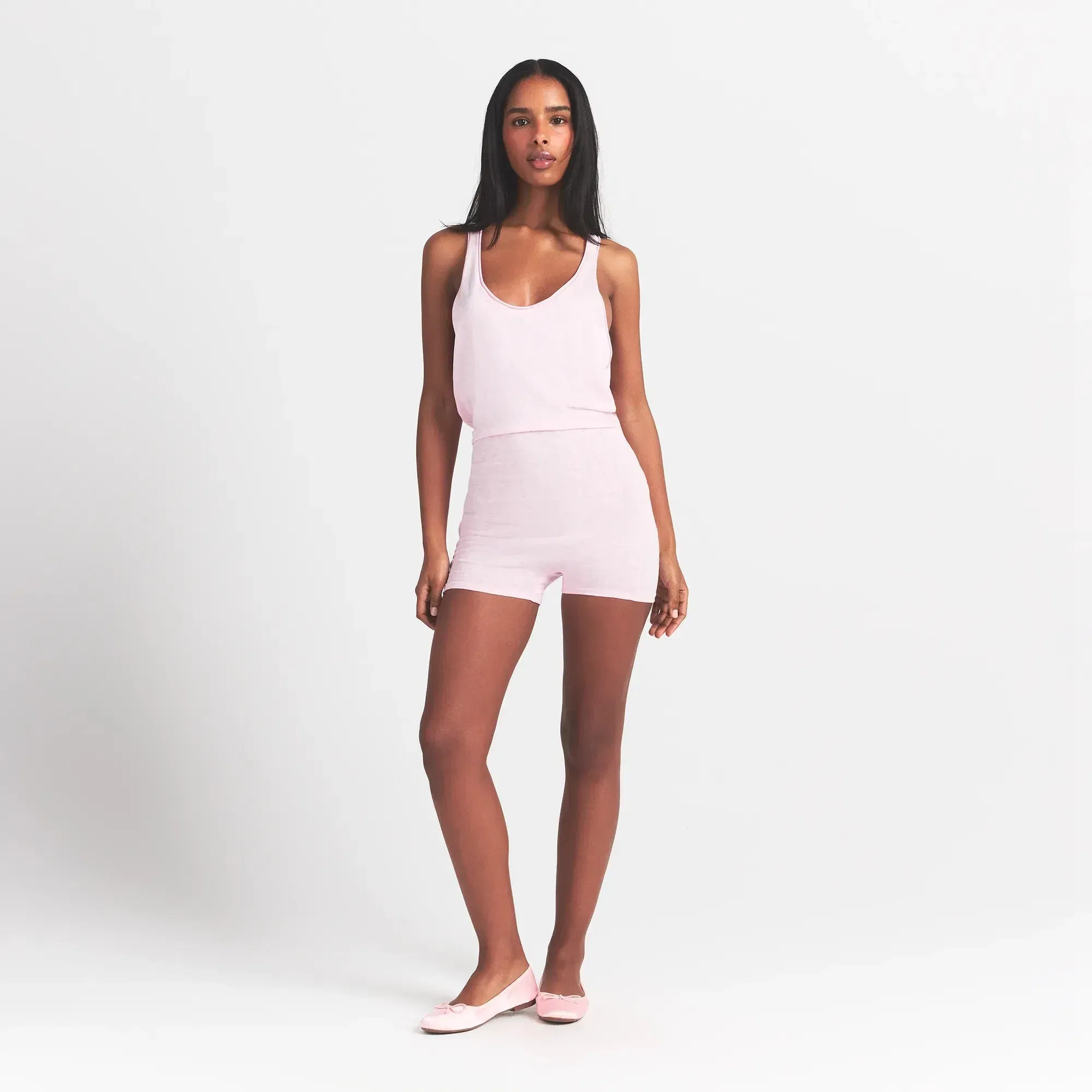 WORN IN JERSEY HEART ONESIE | BABY PINK