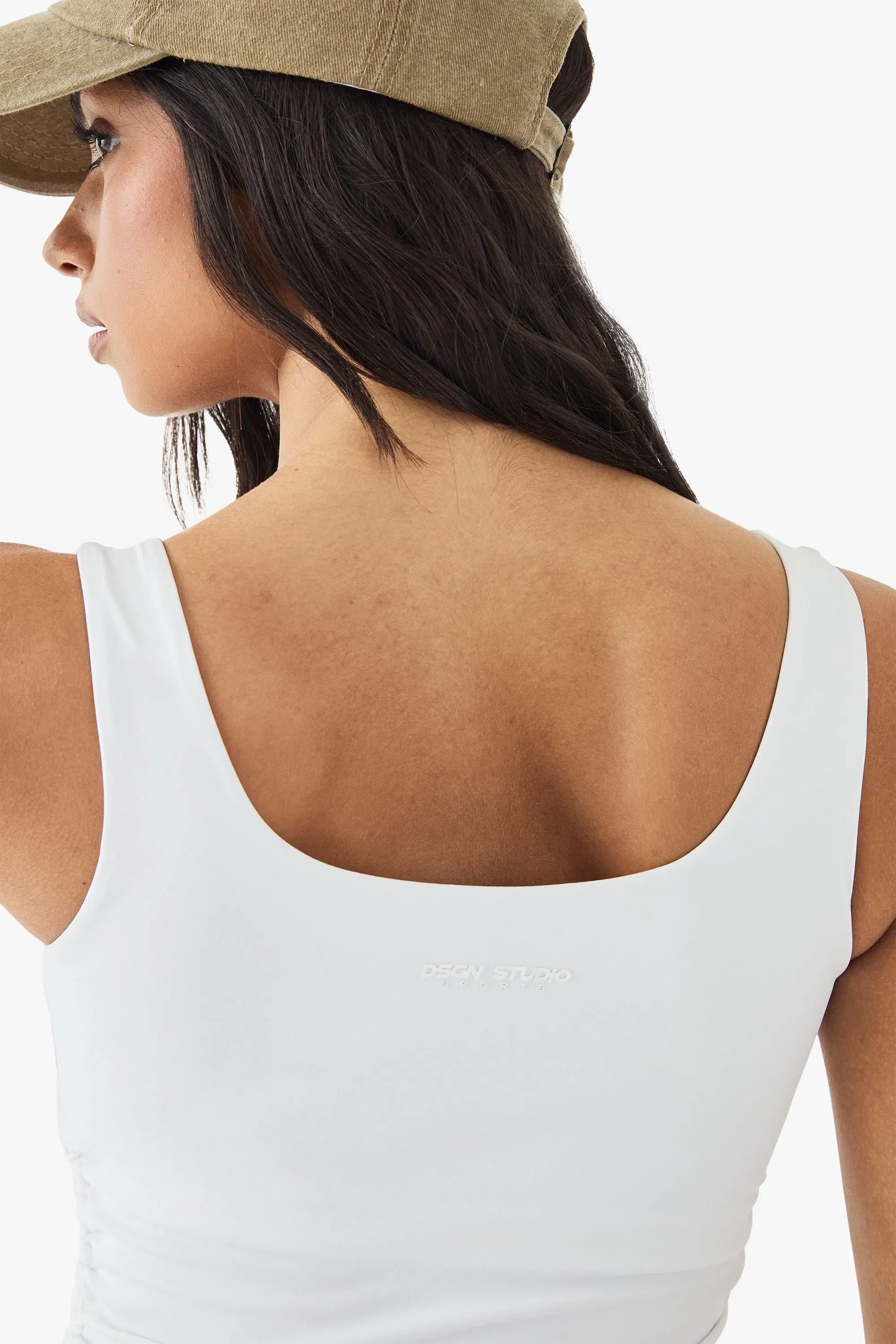 DSGN Studio Ultra Sculpt Ruched Side Vest Top