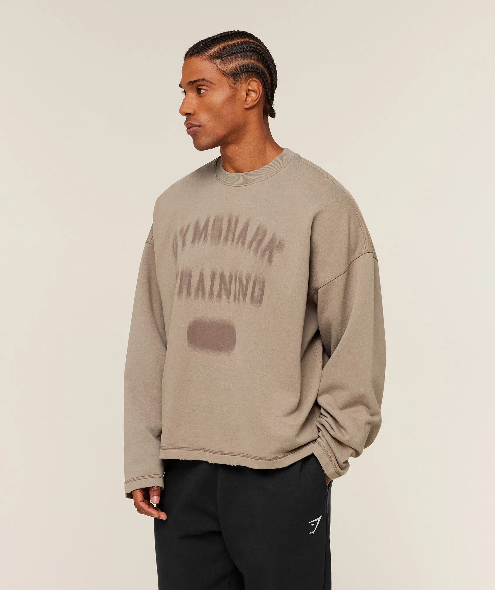 Gymshark Re-Rack Crew Neck Pullover - Lifestyle Brown