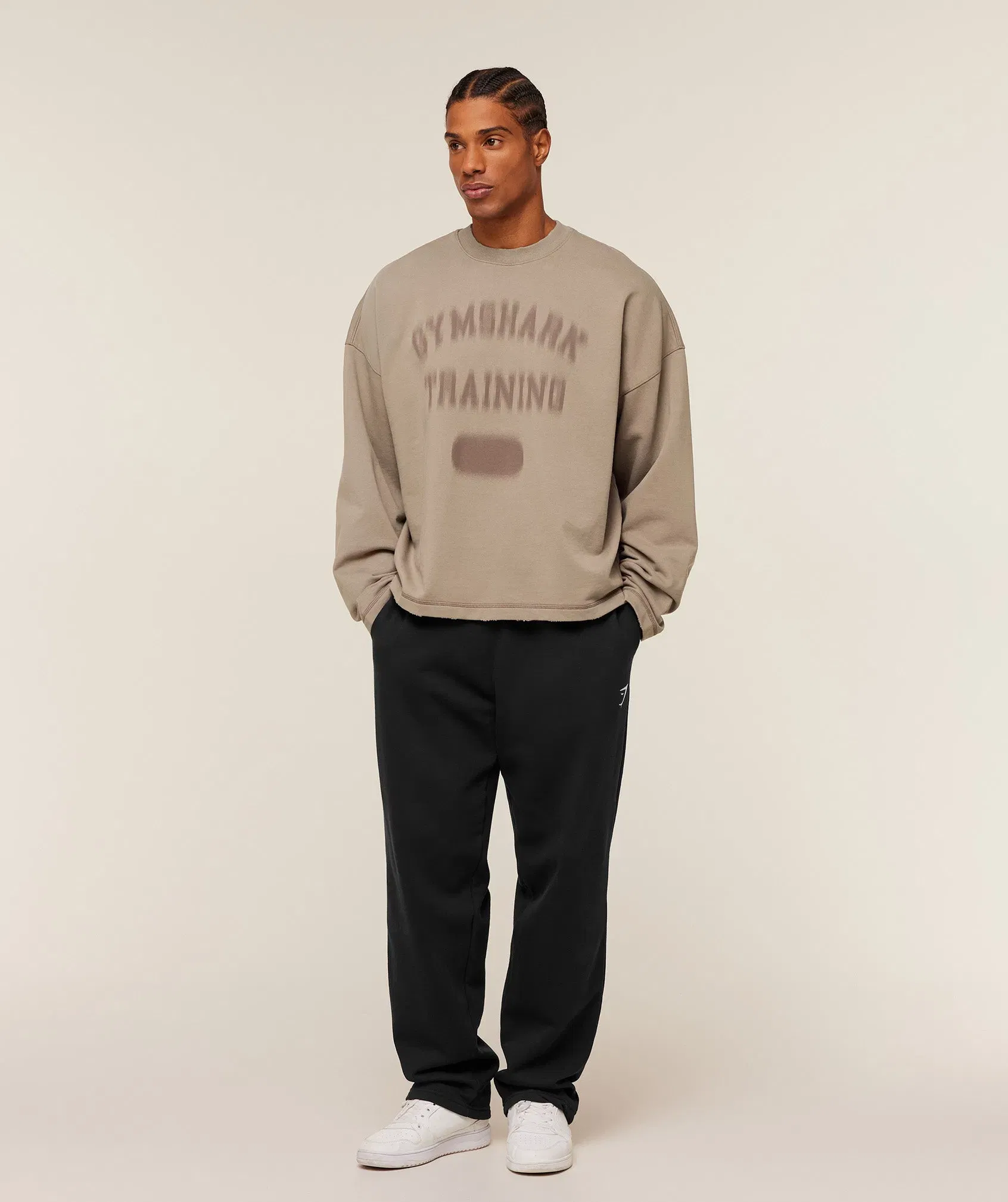 Gymshark Re-Rack Crew Neck Pullover - Lifestyle Brown