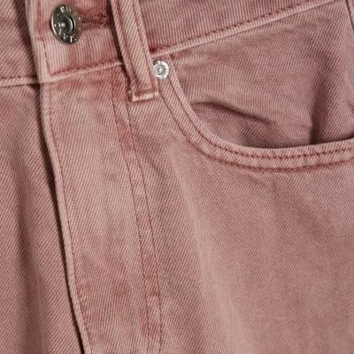 Pink High Waisted Balloon Leg Jeans