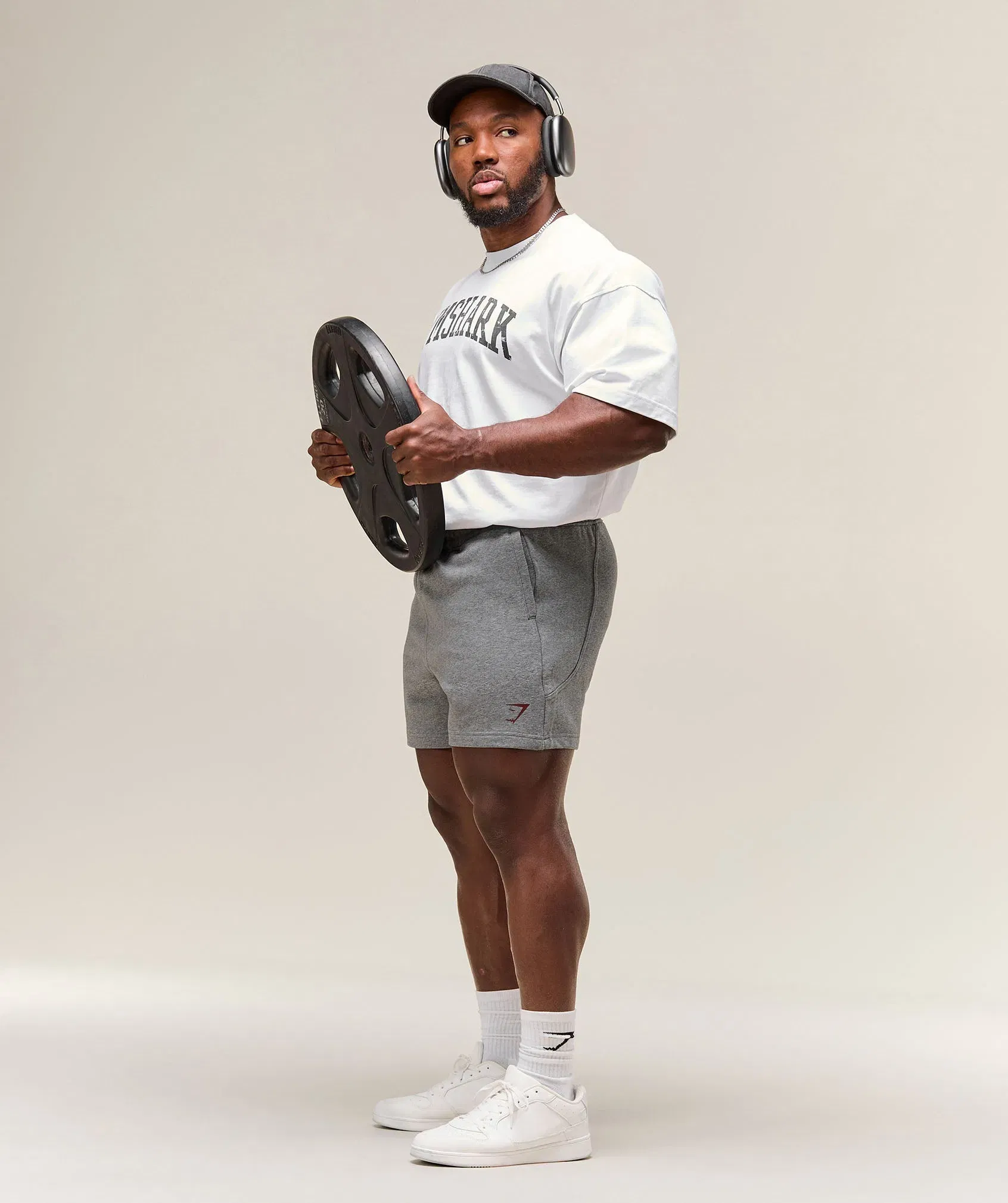 Gymshark Power 5" Shorts - Charcoal Core Marl