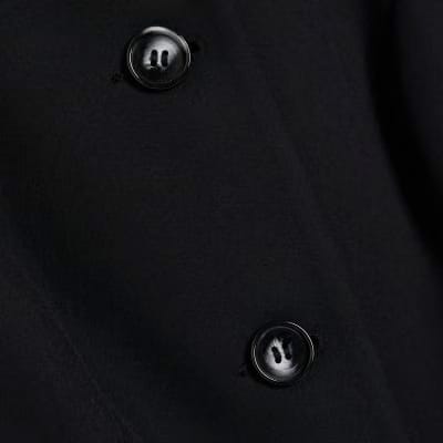 Black Tailored Longline Waistcoat