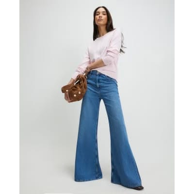 Pink Long Sleeve Knitted Top