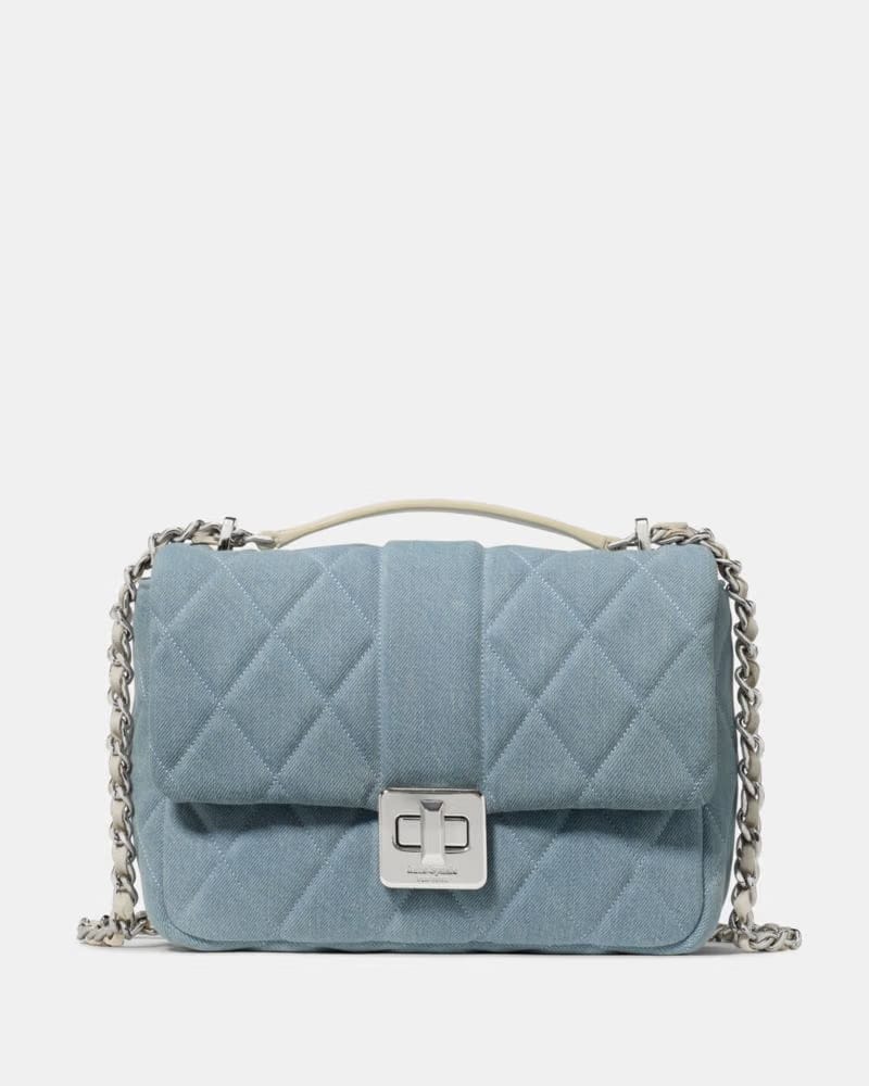 Carey Quilted Tweed Crossbody Bag