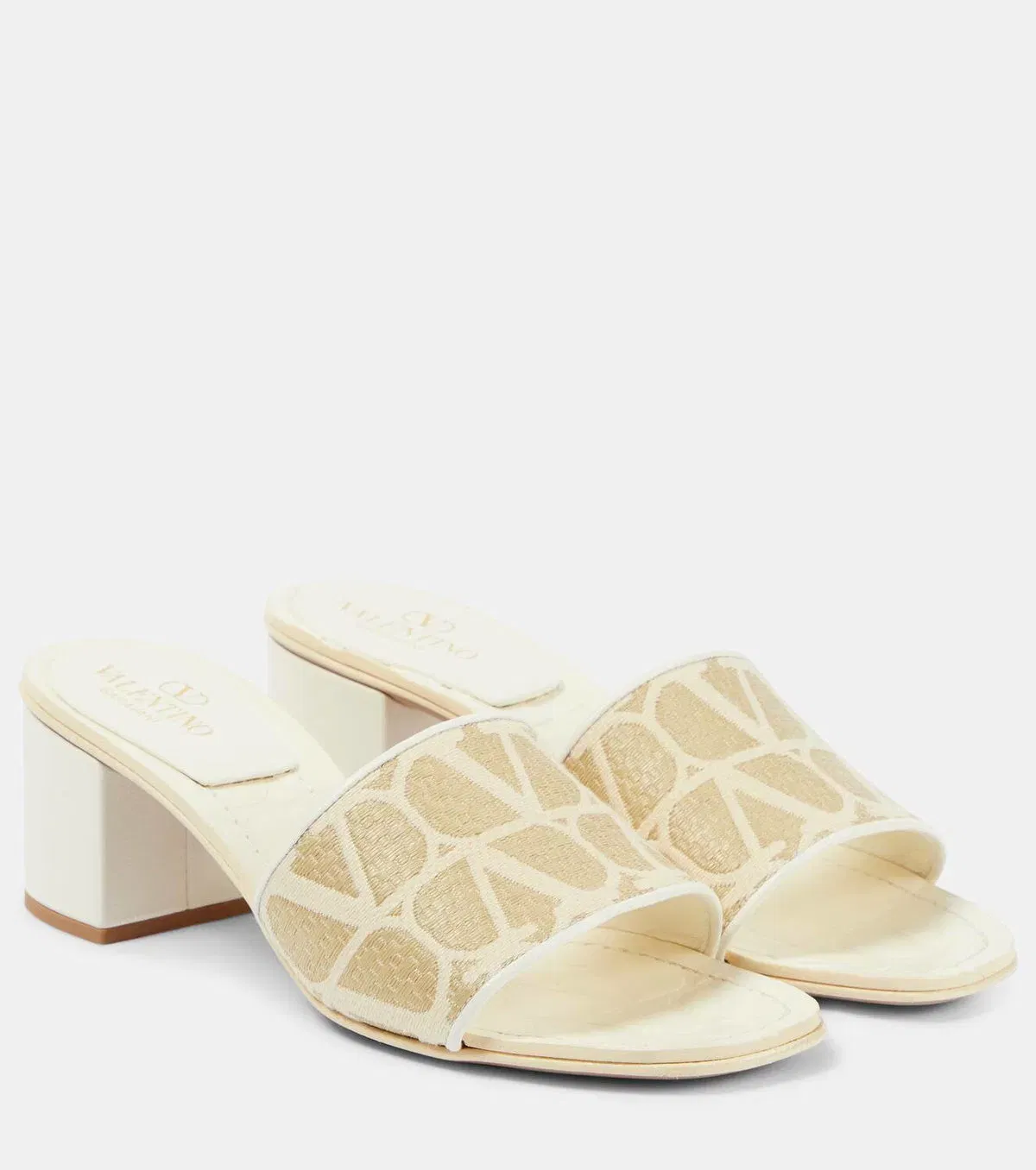 Toile Iconographe 50 raffia-trimmed mules