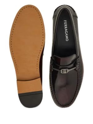 Ferragamo logo-buckle loafers